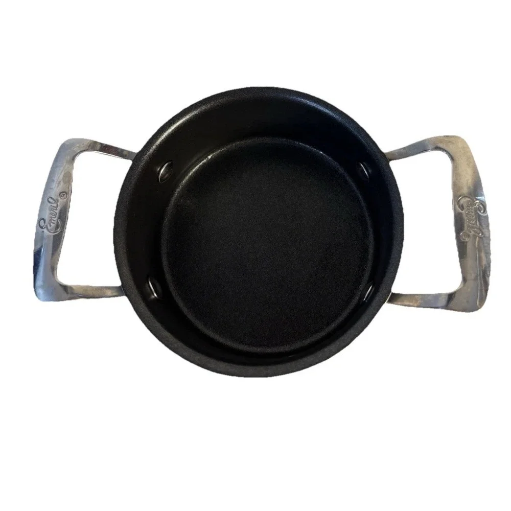 Emeril Lagasse 2 Cup Mini Saucepan Nonstick‎ Navy Blue Enamel Butter Warmer Pot